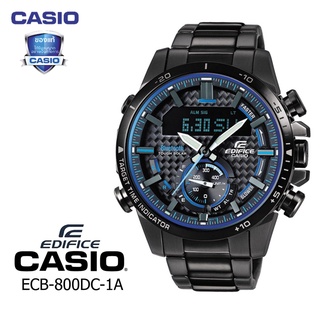 สินค้า คาสิโอ้ Edifice LIMITED EDITION นาฬิกาข้อมือผู้ชาย สายสแตนเลส รุ่น ECB-800D-1A รับประกันห1ปี