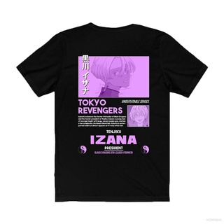 เสื้อยืดโอเวอร์ไซส์【Tokyo Revengers】เสื้อยืดแขนสั้นพิมพ์ลาย Izana Kurokawa คุณภาพสูงแฟชั่นสําหรับผู้ชาย S-4XlS-3XL