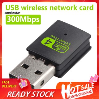 wdp 300 mbps free drive wifi ตัวรับสัญญาณ usb เครือข่ายไร้สายอะแดปเตอร์สําหรับ pc laptop