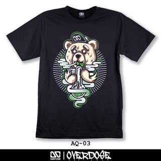ภาพขนาดย่อของสินค้าOverdose T-shirt เสื้อยืดคอกลม สีดำ รหัส AQ-03(โอเวอโดส)