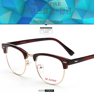 Fashion M korea แว่นตากรองแสงสีฟ้า D 754 สีน้ำตาลตัดทอง ถนอมสายตา