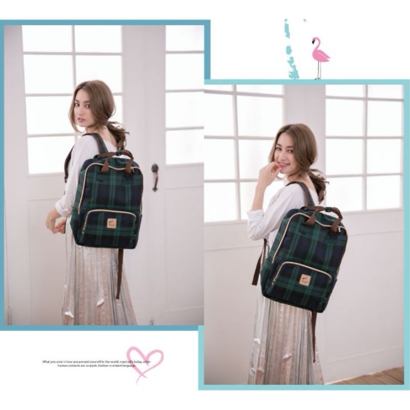 Uma Hana Water-Resistant Square Backpack/方形 后背包(made in taiwan ...