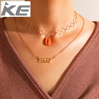 Necklace Geometric Shell Nostalgic Womens Layered Necklace for girls for women low price