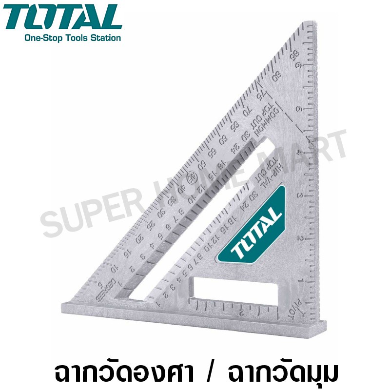 ภาพสินค้าTotal ฉากวัดองศา / ฉากวัดมุม ขนาด 7 นิ้ว รุ่น TMT61201 / ขนาด 18 ซม. รุ่น TMT61212 ( Angle Square ) จากร้าน superhomemart บน Shopee ภาพที่ 2