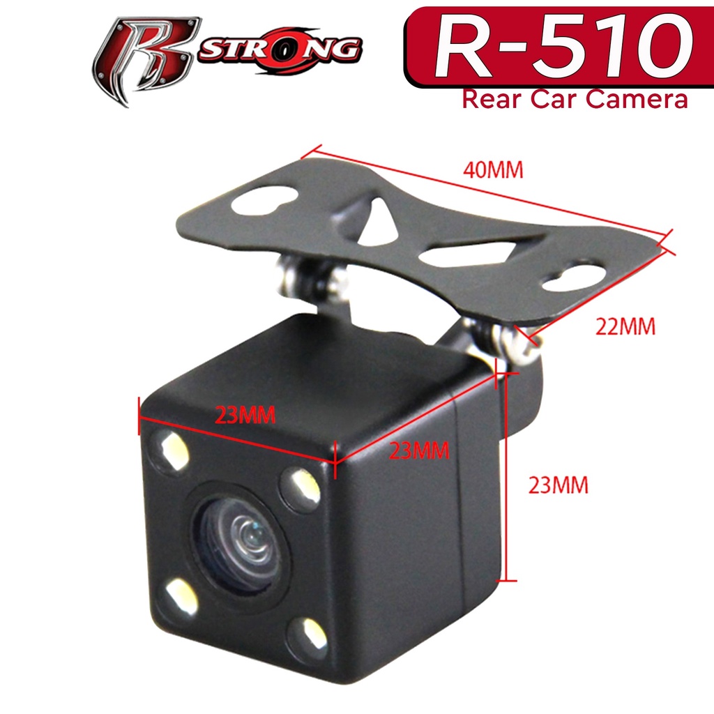 ขายดีมากๆ-กล้องมองหลัง-กล้องถอยหลังติดรถยนต์แบบเจาะ-r-strong-rear-camera-รุ่น-r-510