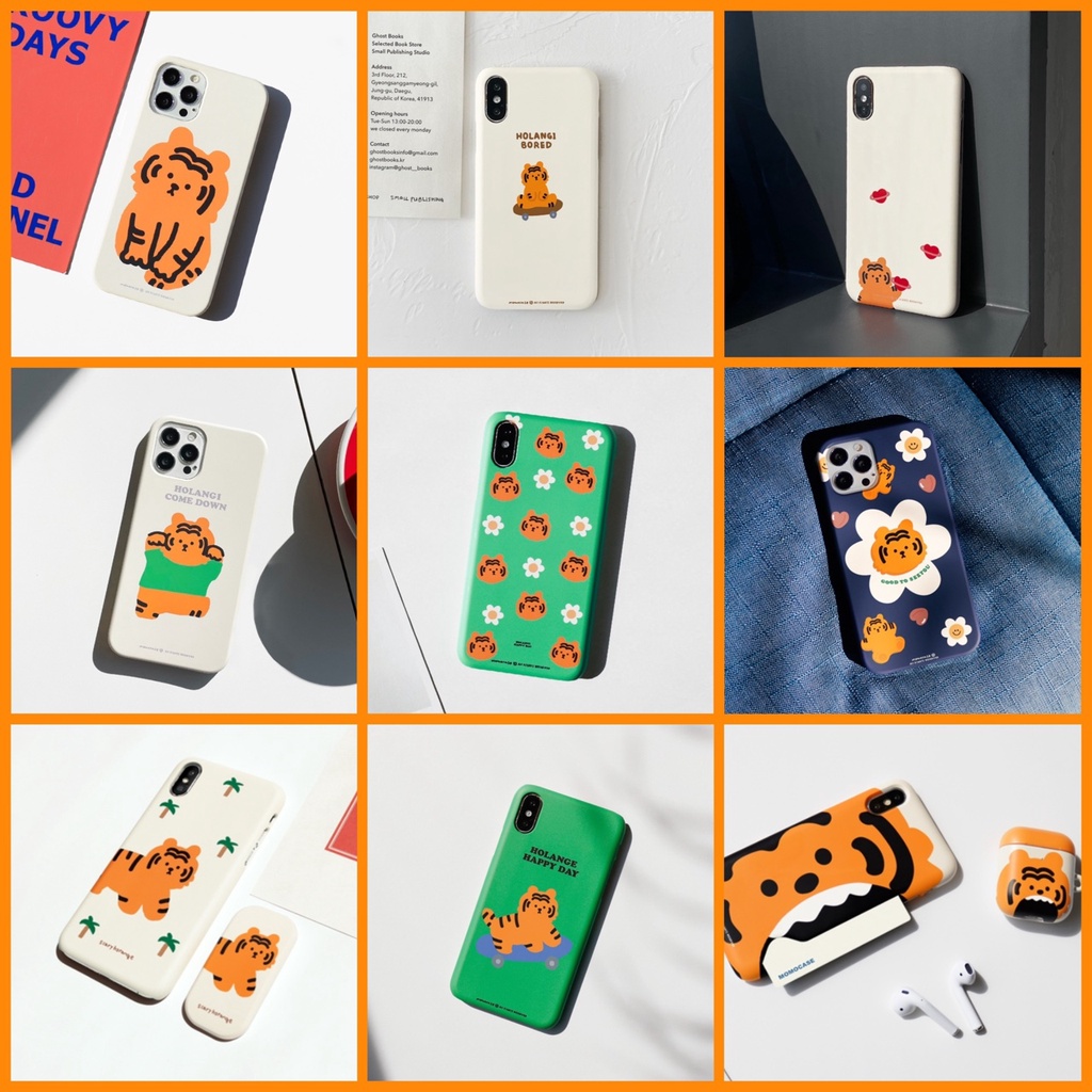 Korean Phone Case For Compatible for iPhone, Samsung ] The Cutest  Tiger Design Collection version 1 Slim Thin Polycarbonate Cute Hand Made  Unique Galaxy 13 8 xs xr 11pro 11 12 12pro mini Korea Made | Shopee Thailand