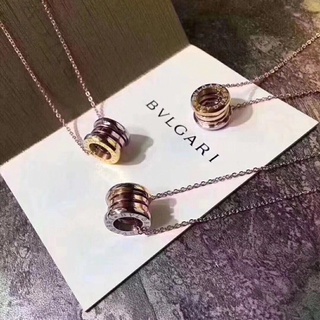 Bvlgari สร้อยคอเงิน สามสี ของขวัญ สําหรับคู่รัก k831