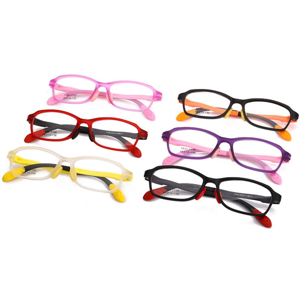 korea-แว่นตาแฟชั่นเด็ก-แว่นตาเด็ก-รุ่น-2106-c-4-สีชมพู-ขาข้อต่อ-วัสดุ-tr-90-สำหรับตัดเลนส์-เบาสวมไส่สบาย