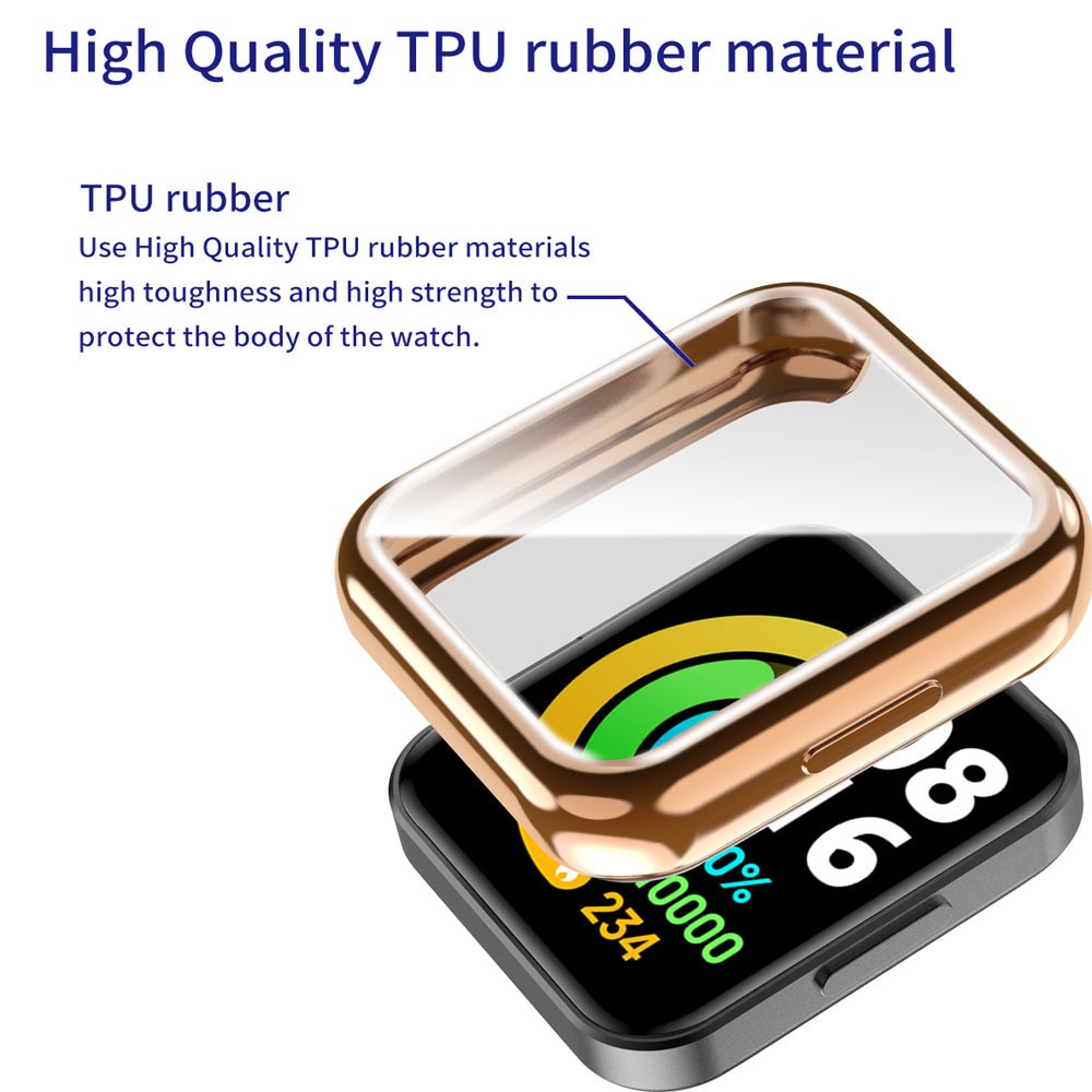 ภาพสินค้าPlating TPU Protector Case for Redmi Watch 2 Lite Global Version Full Screen Protective Shell Cover Redmi Watch2 Lite จากร้าน moyte.th บน Shopee ภาพที่ 1