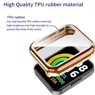 ภาพขนาดย่อของภาพหน้าปกสินค้าPlating TPU Protector Case for Redmi Watch 2 Lite Global Version Full Screen Protective Shell Cover Redmi Watch2 Lite จากร้าน moyte.th บน Shopee ภาพที่ 1