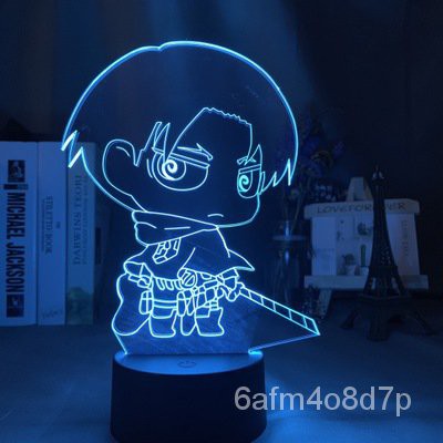โคมไฟตั้งโต๊ะ-ชนิดอะคริลิค-attack-on-titan-night-light-3d-มังงะไททัน