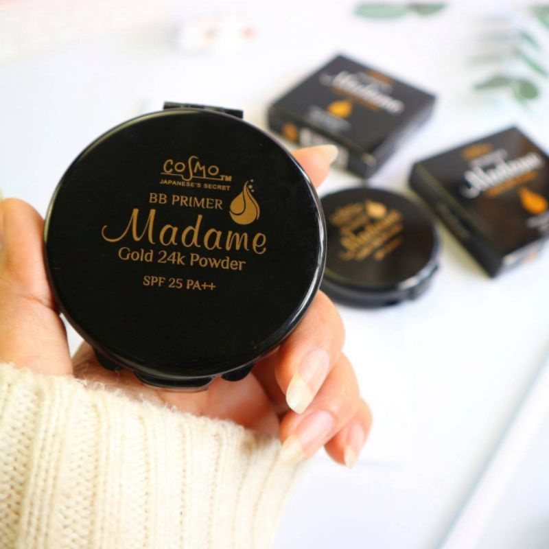 แป้งMadame Cosmo BB PRIMER Gold 24K Powder Oil Control 18 hrs SPF 25 ...