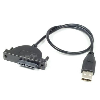ภาพหน้าปกสินค้าสายแปลง DVD Notebook ภายนอก USB 2.0 to Mini Sata II 7+6 13Pin Adapter Converter Cable Screws steady style ที่เกี่ยวข้อง