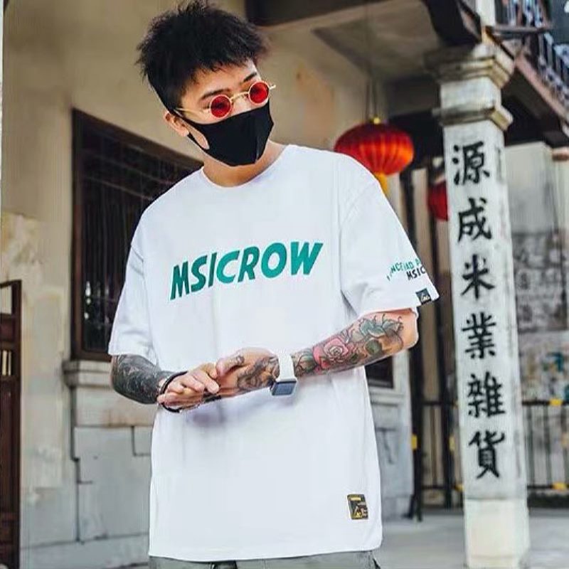 2022-แฟชั่นผู้ชายอินเทรนด์ผ้าฝ้ายเสื้อยืด-unisex-street-hip-hop-ลมคลาสสิกแขนสั้นคอกลม-top-tee-เสื้อผ้าสั้น-tshirt-สำหร