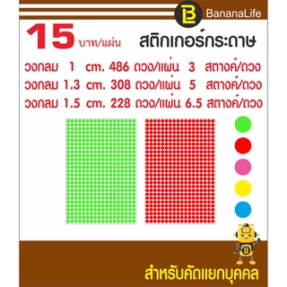 ภาพหน้าปกสินค้าสติกเกอร์กระดาษวงกลมแยกบุคคล ช่่วงโควิด ขนาด 1 cm. 1.3 cm. และ 1.5 cm. ซึ่งคุณอาจชอบราคาและรีวิวของสินค้านี้