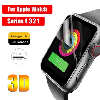 ฟิล์มไฮโดรเจลใส กันรอยหน้าจอ แบบเต็มจอ สําหรับ Apple Watch 6 5 4 3 2 1 42 มม. 38 มม. iWatch 40 มม. 44 มม.
