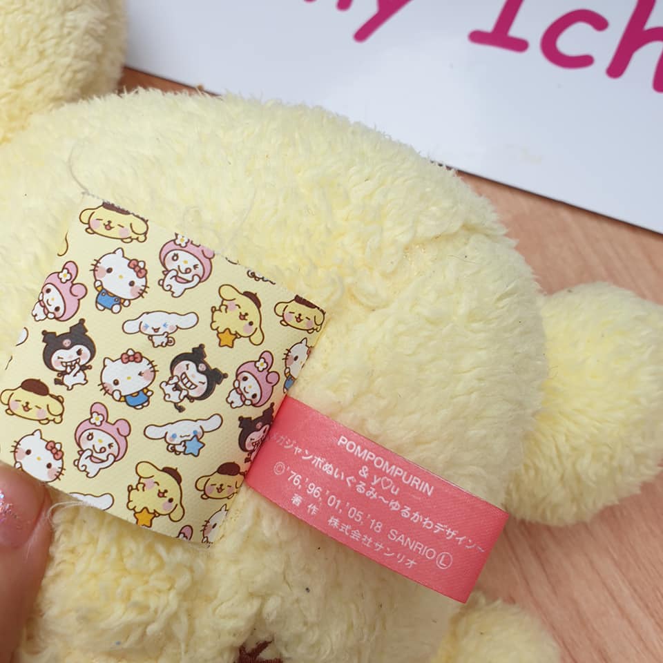 ตุ๊กตา-pom-pom-purin-sanrio-น่ารัก-มือสอง-สภาพดี-ขนาด-19-นิ้ว