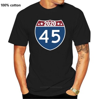 [S-5XL]เสื้อยืด พิมพ์ลาย 45 Re-Elect Donald Trump สําหรับผู้ชาย 344639