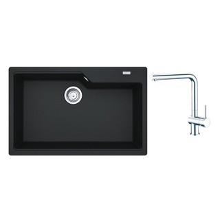 Embedded sink BUILT-IN SINK FRANKE UBG 610-78 1B+ SMART BLACK FAUCET Sink device Kitchen equipment อ่างล้างจานฝัง ซิงค์ฝ