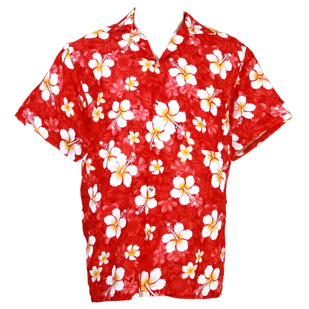 ภาพหน้าปกสินค้าไซส์ L เสื้อเชิ้ตฮาวาย เสื้อสงกรานต์ เสื้อลายดอก Hawaiian Shirt Aloha Holiday HW272 จากร้าน pallesia บน Shopee
