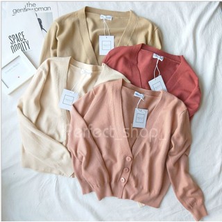 (พร้อมส่ง)เสื้อคลุมไหมพรม Slim cardigan ทรงสลิมผ้านุ่มมาก