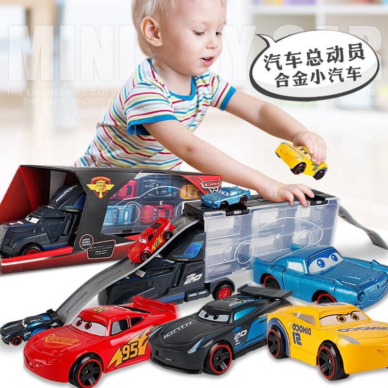 6 in 1 Disney Pixar Cars Cabinet Truck Transport Toy