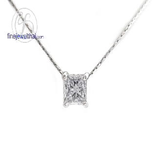 Finejewelthai จี้-เพชร-จี้เพชร-เพชรพรีเมียม-cz-Pendant-Silver-Diamond CZ - P1067cz00e