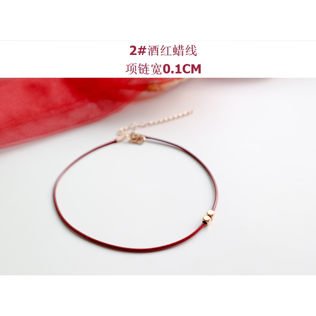 cct-โชคเกอร์-choker-ริ้นบิ้น-ผ้าลูกไม้-สีแดง-มีหลายแบบ