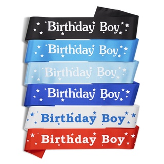 ภาพหน้าปกสินค้าBirthday Boy Sash Happy Birthday Party Decoration Supplies Party Favors ซึ่งคุณอาจชอบราคาและรีวิวของสินค้านี้