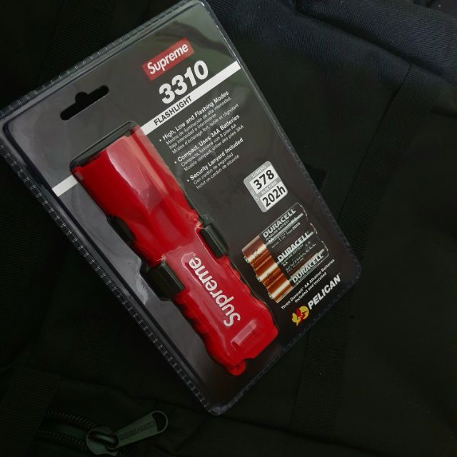 Supreme Pelican 3310PL Flashlight Red (แท้100%) | Shopee
