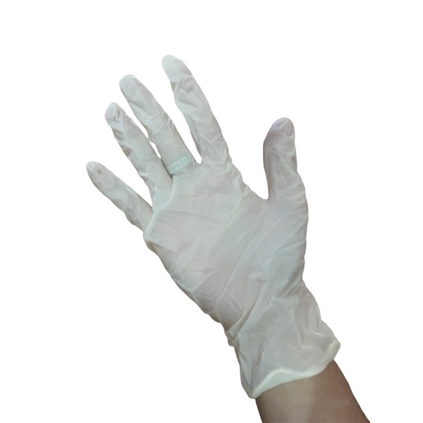 ถุงมือยาง-ถุงมือแพทย์-ตรา-ยูนิเท็กซ์-ไม่มีแป้ง-สีขาว-ไซส์-m