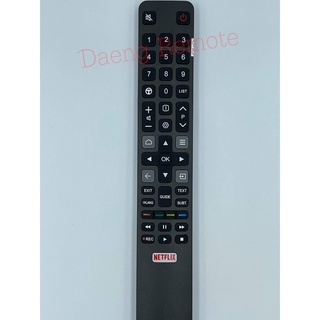 รีโมททีวี TCL รุ่น CRC802N 4K UDR มีปุ่ม Netflix รุ่นและปุ่มคำสั่งที่เหมือนเดิมจะใช้งานได้