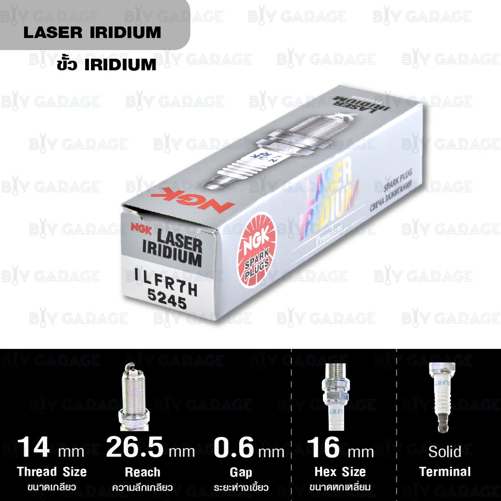 ngk-หัวเทียน-laser-iridium-ilfr7h-4-หัว-ใช้กับรถยนต์-mitsubishi-evolution-ix-2-0l-ct9a-เครื่อง-4g63-made-in-japan