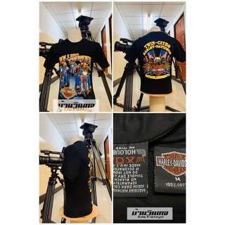 เสื้อวินเทจ (harley davidson) ป้ายฮาเลย์ผ้าCotton shirt (มีให้เลือกหลายลาย)