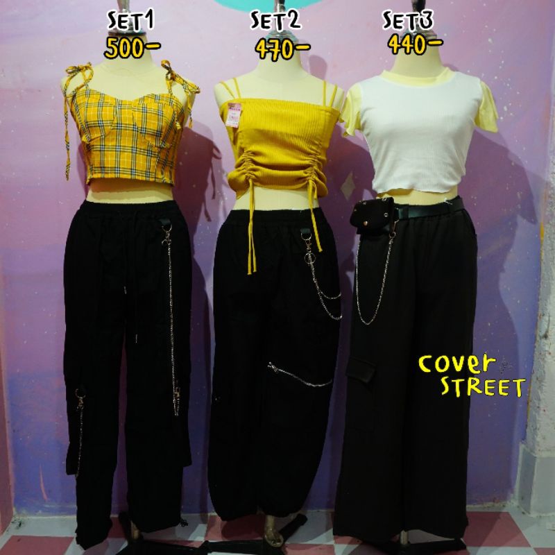 coverstreet-ชุดset-สตรีท-เสื้อ-กางเกง-แก็งสตรีท-แก็งเต้นcover-ชุดเต้น