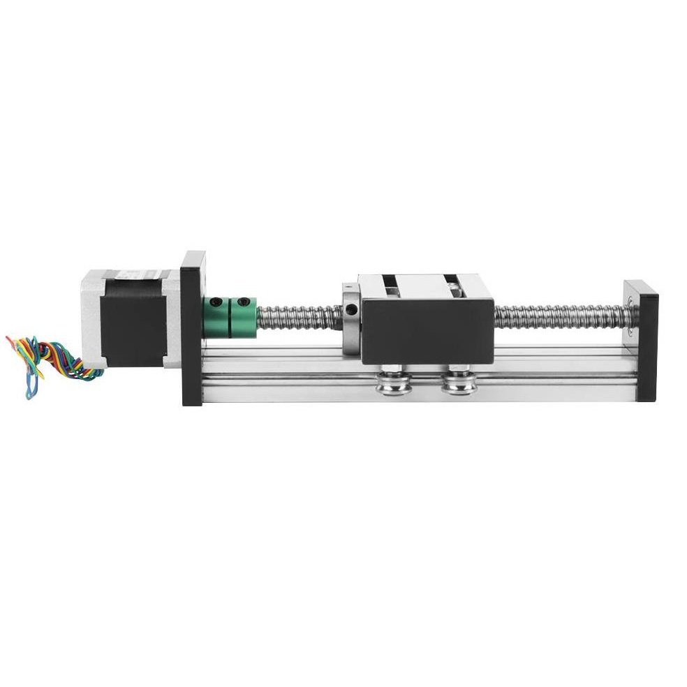 100mm Stroke Single Shaft Ball Screw Linear Guide Rail CNC Sliding ...