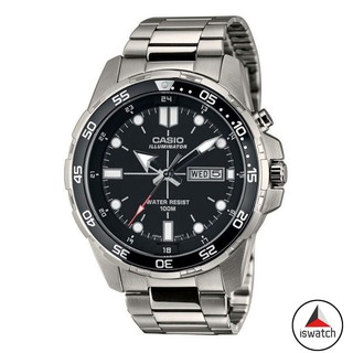 [ขายดี] Casio mtd-1079d-1a นาฬิกาข้อมือควอทซ์ ตัวเรือนสแตนเลส สไตล์ธุรกิจ สําหรับผู้ชาย