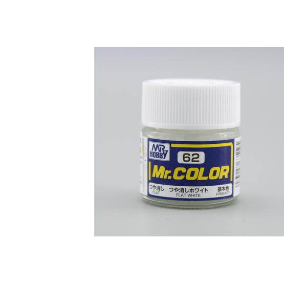 สีสูตรทินเนอร์-mr-hobby-สีกันเซ่-c62-flat-white-10ml