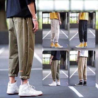 ภาพหน้าปกสินค้าS-3XL กางเกงผู้ชายกางเกงชิโนกางเกงหลวมกางเกงตรง ที่เกี่ยวข้อง