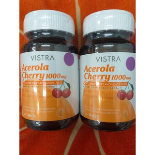 VISTRA Acerola Cherry 1000 mg 45 Tablets