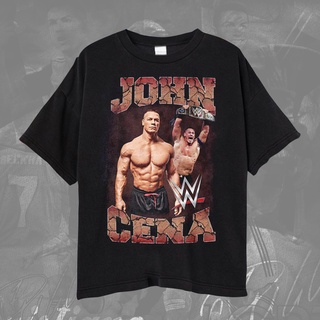 เสื้อยืด พิมพ์ลายมวยปล้ํา JOHN CENA WWF สําหรับผู้ชาย และผู้หญิงS-5XL