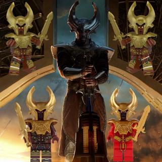 ของเล่นตัวต่อฟิกเกอร์ Leging Minifigures Loki Thor Hela Valkyrie Heimdall Iron Man Marvel Endgame สําหรับเด็ก