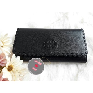 🍃กระเป๋าสตางค์ Tory Burch 2 พับ สีดำ