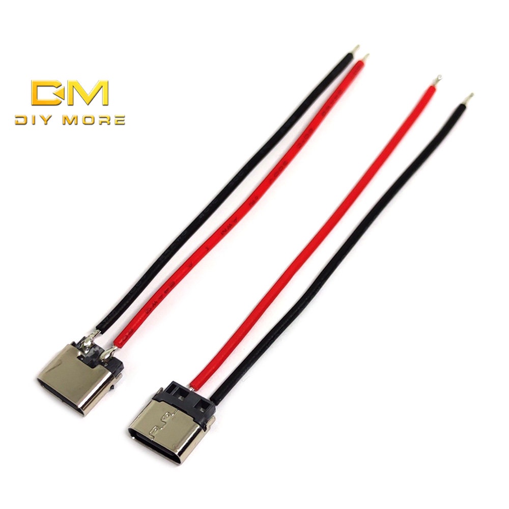 diymore-type-c-ฐาน-usb-2pin-ประเภทสายไฟตะกั่ว-พร้อมลวดเชื่อม-ฐานชาร์จ-2pin