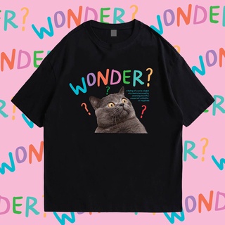 (มีของพร้อมส่ง)🔥เสื้อยืด🔥COTTON 100% พรีเมี่ยม wonder cat