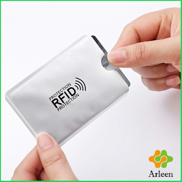 arleen-ซองอลูมิเนียมใส่บัตรเครดิต-กันขโมยข้อมูล-rfid-กันขโมย-ปลอกการ์ดฟอยล์-bank-card-case