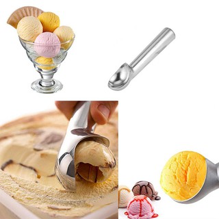 ช้อนตักไอศกรีม ที่ตักไอติมแบบขูด ช้อนตักไอติม ช้อนตักไอศกรีม อะลูมิเนียม