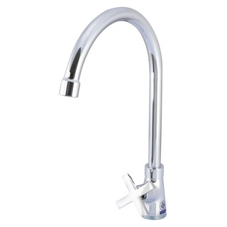 ก๊อกซิงค์เดี่ยวเคาน์เตอร์ GLOBO GF-26-511-50 สีโครม ก๊อกซิงค์ ก๊อกน้ำ ห้องน้ำ SINGLE LEVER SINK FAUCET GLOBO GF-26-511-5