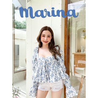 CHERLYNE เสื้อแขนยาวลายดอก รุ่น MARINA TOP