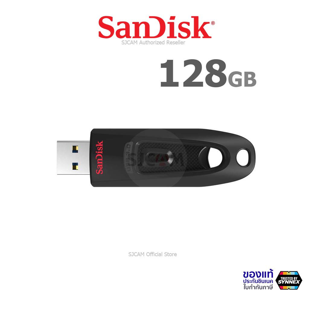 ภาพหน้าปกสินค้าSanDisk Flash Drive Ultra USB 3.0 128GB อ่าน 130MB/s (SDCZ48_128G_U46) เมมโมรี่ การ์ด แซนดิส แฟลซไดร์ฟ ประกัน Synnex 5ปี
